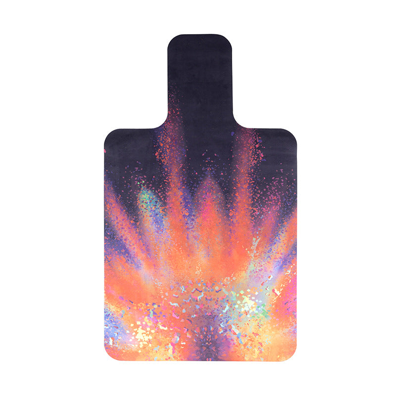 Printed Suede Pilates Core Rubber Yoga Mat with Grip